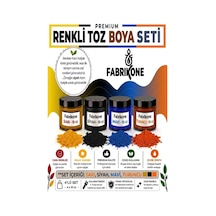 Toz Mum Boyası Seti 10 Cc 4 Lü Soya & Parafin Wax Için Sarı, Siyah, Mavi, Turuncu Bkfab4srsmt10g Çok Renkli