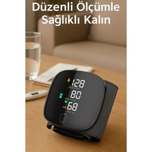 Koldan Ölçer Dijital Tansiyon Aleti Geniş Ekranlı Hafızalı Nabız Ölçüm Cihazı