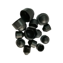 Cateksss M6 Somun Kapağı, Plastik Somun Kapama, Somun Gizleyici Kapak - Siyah - 56 Lı Paket