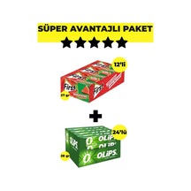 First Sensations Karpuz Aromalı Sakız 27gr X 12 Adet - Olips Nane 24'lü Paket 28gr X 24 Adet