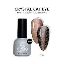 Momo Professional Kristal Kedi Gözü Kalıcı Oje Ce05 Yarı Şeffaf Kahverengi 10 Ml