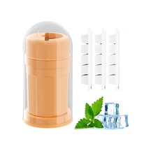 Xurunkeji Döner Buz Izgarası Buz Bloğu Kalıbı Buz Yapma Kupası Ev Tipi Buz Yapma Kutusu Buz Makinesi Gıda Güvenli Malzeme Koku Yok, Turuncu Turuncu