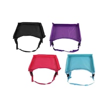 Kırmızı Çocuk Araba Masa Tepsisi Su Geçirmez Istikrarlı Yumuşak Saklanabilir Araba Tur Tepsisi Yürümeye Başlayan Seyahat Masası Organizatör