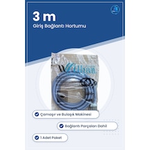 Temiz Su Hortumu 3 M Çamaşır Ve Bulaşık Makinesi Yedek Parça Giri