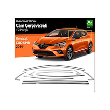 Renault Clio 5 Cam Çerçevesi Kromu 12 Parça P.çelik