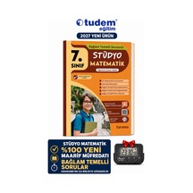 Tudem 7.sınıf 2027 Stüdyo Matematik Bağlam Temelli Maarif Müfredat Soru Bankası