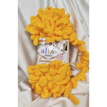 Puffy Sarı El Örgü İpi 100gr. 9mt. 5'li Paket - Renk: 216