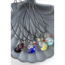 Kuğu - 348 - - Shophnrl - Cam Kolye-renkli Çok renkli