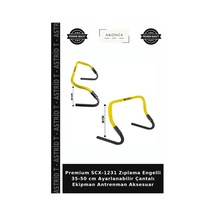 Premium Scx-1231 Zıplama Engelli 35-50 Cm Ayarlanabilir Çantalı Ekipman Antrenman Aksesuar Çok Renkli
