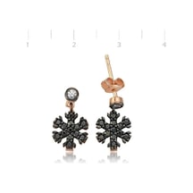 Gümüş Kar Tanesi Küpe N11.41633