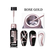 Metalıc Naıl Art Çizim Boyası 5 Ml Rose Gold