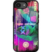 Apple Uyumlu iPhone 16e Uyumlu Joker Dolars Tasarımlı Glossy Telefon Kılıfı Çok Renkli