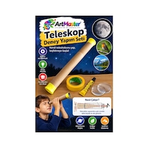 Basit Teleskop Yapım Seti 1 Paket Artmaster Teleskop Deney Seti Silindir Karton Mercek Okul Sınıf Etkinlik