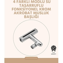 360 Dönüşlü Su Akışı Başlığı 4'ü 1 Arada Kullanım Çok Renkli