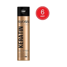 Syoss Keratin Ekstra Güçlü Tutuş Saç Spreyi 6 x 400 ML