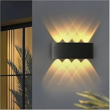 15w Dekoratif Çift Yönlü Led Duvar Apliği - 8 Led'li Modern Tasarım, Cata Kapri Dış Ve İç Mekan Aydınlatma Lam Diğer