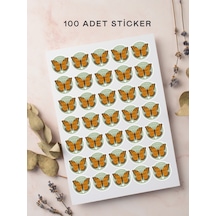 100 Adet Teşekkür Ederiz Stickers Paketleme Kargo Çıkartma Pyt077