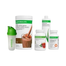 Herbalife Başlangıç Seti-24 Çikolatalı Shake Klasik 100g Çay Aleo Konsantre Thermo Shaker