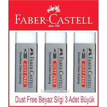 Faber Castell Dust Free Beyaz Silgi Büyük 3 Adet