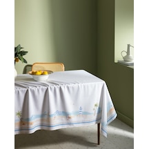 Lazule Masa Örtüsü - Açık Mavi/bej - 150x200 Cm 8684427277843 Çok Renkli