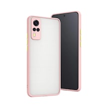 Vivo Y53s Uyumlu Kılıf Montreal Silikon Kapak - Pembe
