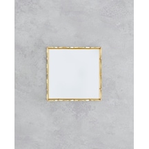 Mensa Cam Dekoratif Tepsi 18x18x3,5cm Gold