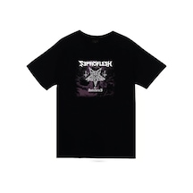 Stoned&Fame Septicflesh Dark Funurel Baskılı T-shirt SIYAH