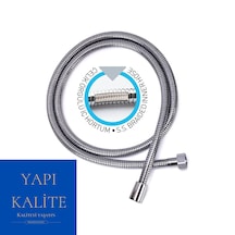 Nirvana Çelik Örgülü Kopmaz Dolanmaz Banyo Duş Spiral Hortumu 175 Krom