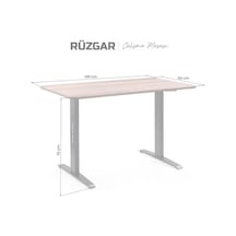 Rüzgar Çalışma Masası Barok 140x60 Abanoz - Beyaz Rüzgar Çalışma Masası Barok 140x60 Abanoz - Beyaz