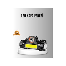 Şarjlı Led Kafa Feneri - Çift Fonksiyonlu 200lm Işık Gücü Ip44 Suya Dayanıklı Çok renkli