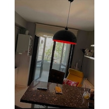 Riolight Modern Parlak Siyah Içi Kirmizi Cafe,Mutfak,Genç Odasi T