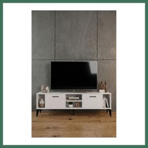 En-cag Linya Tv Sehpası Suntalam Beyaz 160x35 Cm Bss