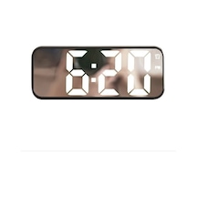 Goldenqian Basit Saat Sevimli Öğrenci Çalar Saat Siyah Kabuk Beyaz Işık Ujb4bh Siyah - Siyah