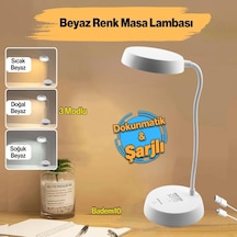 Şarjlı Akrobat 360 Masa Üstü Lamba 3 Kademe Dokunmatik Çalışma Okuma Işığı Gece Lambası Soft Işık Diğer