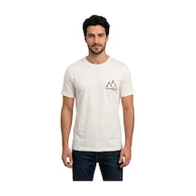 Cazador 44330 Ekru Erkek Bisiklet Yaka Tshirt