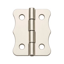 Nikel 100 Adet Papatya Menteşe Düz 40x30 Mm - Dekoratif Çerçeve Fener Sandık Kutu Menteşesi 1 Adet