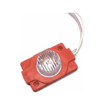 12 Volt 1.5 Watt Tek Mercekli Modül Led Kırmızı (10 Adet)