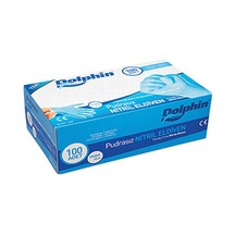 Dolphin Nitril Pudrasız Eldiven Mavi 100'lü