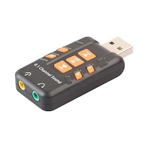 8.1 Kanal Harici USB Ses Kartı - Çevirici 3.5 mm. Mikrofonlu