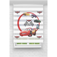 Perdeoutlet38 Baskılı Renkli Şimşek Dijital Baskılı Zebra Perde-cocuk Odası-stor Perde Model:pz-922 Çok Renkli