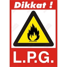 Dikkat Lpg Levhası