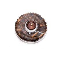 Planet Kahve Çekirdeği Dekorlu Cam Mumluk Ve Tealight Seti