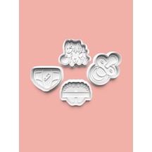 Baby Shower Kurabiye Kalıbı Ve Şeker Hamuru Kalıbı 4'lü Set 0460-set