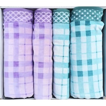 Özdilek Weave Yesıl-lıla Best Set Hamam Takımı Yeşil-pembe