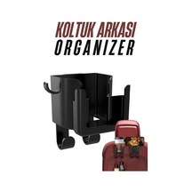 Modacar Araç Koltuk Arkası Organizer Bardak Telefon Tutucu