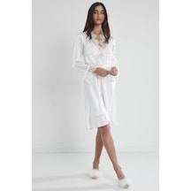 Pierre Cardin 6335 Saten Gecelik Sabahlık Pijama Takım Şort Takım 6'lı Çeyiz Seti