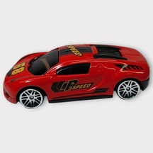 Metal Mini Arabalar 8 Cm - Kırmızı - 4 - 1 Adet
