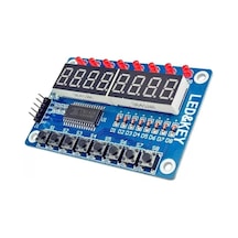 TM1638 8 Butonlu 8 Kırmızı LED Display Modülü