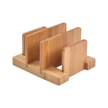 Pazly Suntek Bambu Kesme Tahtası Rafı, Kap Tava Kapakları Ve Plakalar Kahverengi Kahverengi