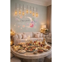 Ahşap Kapı Süsü Sticker - Ramazan Temalı Dekoratif Aksesuar